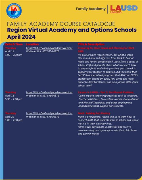 PCSS / LAUSDFamilyAcademy PCSS / LAUSDFamilyAcademy